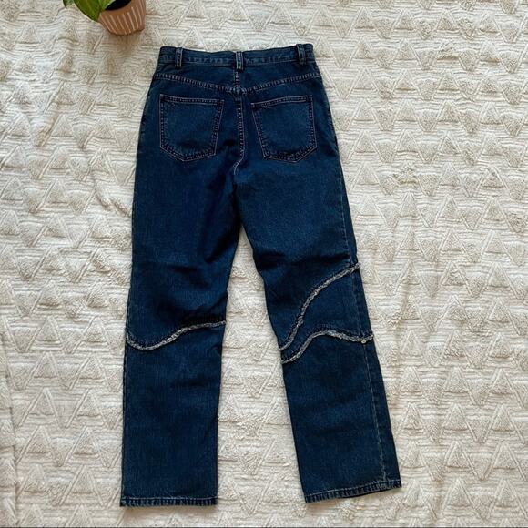Rachel Comey Denim Ticklers High Waisted Straight Leg Jeans in Blue - Picture 7 of 9